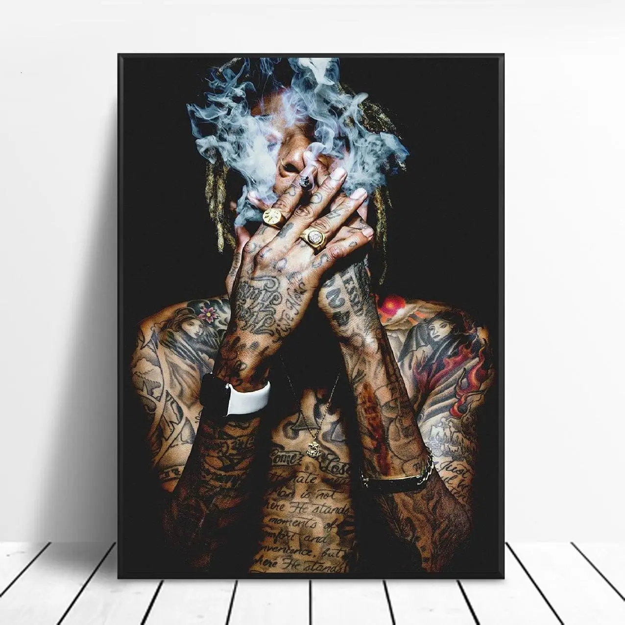 Khalifa рэп хип-хоп художественный тканевый плакат печати настенные картины для