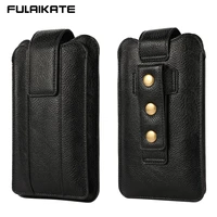 fulaikate mens phone bag 6 1 6 5 6 7 7 2 waist pouch for iphone 12 pro max honor 8xmax 2 layer mobile portable holster