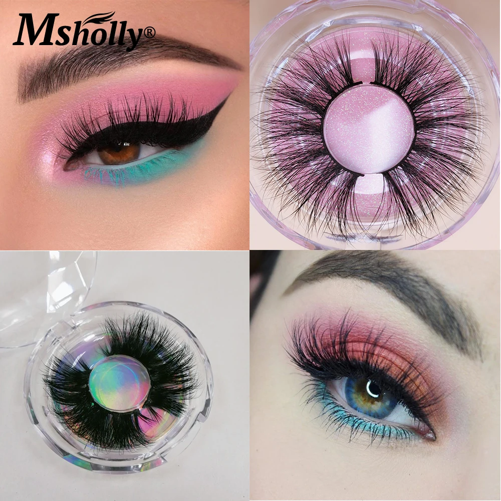 Норковые ресницы 6D 25 мм объемные Драматические Длинные Накладные упаковочная