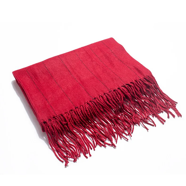 Имитирующий кашемировый полосатый шарф с кистями шаль Мужской медеман Tonglu |