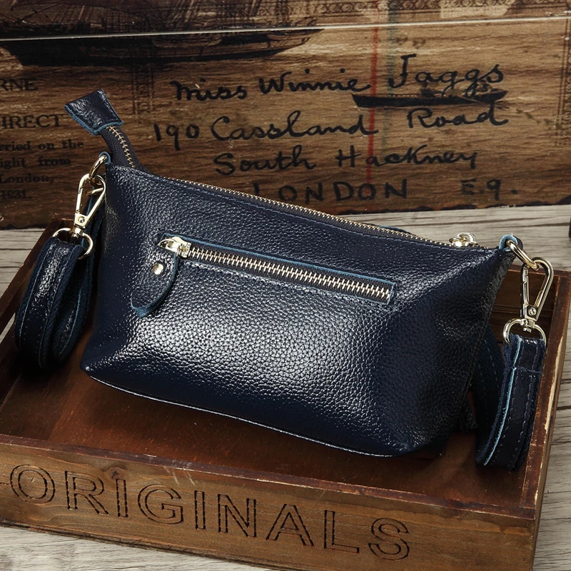 

Famous Brand Genuine Leather Women Messenger Bag High Quality Cow Leather Small Crossbody Shell Bag Mini Fashion Shoulder Bag