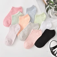 10 pieces 5 pairslot new fashion candy colored socks for women and girls casual short ankle boat low cut lady sox