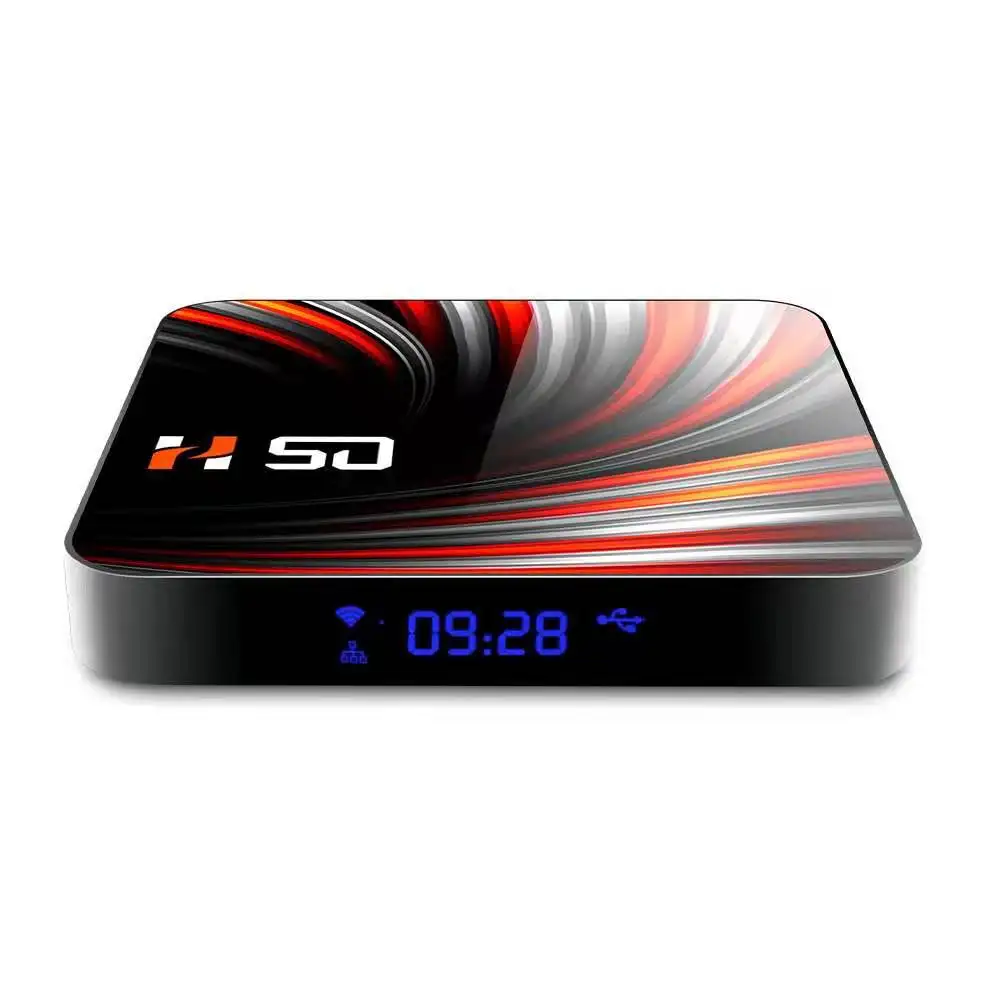 

Приставка Смарт-ТВ H50 RK3318, Android 10,0, 4 + 32/64 ГБ, 4K, H.265