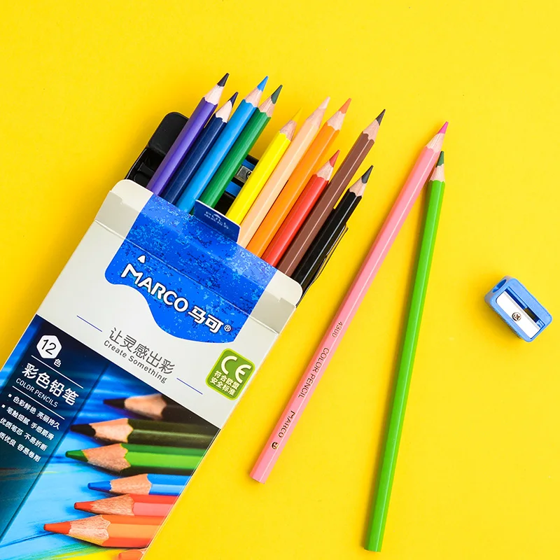 Marco 4300/4320 Oil / Water-Soluble 12/24/36/48/72 Polychromos Colored Pencils Set Professional Paint Beginner Children Graffiti |