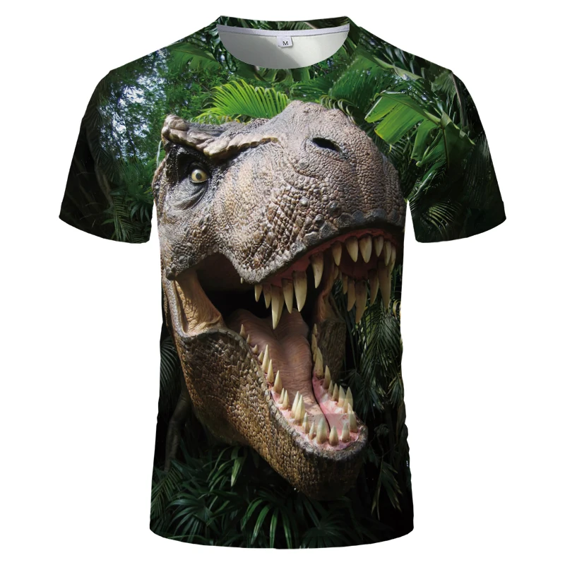 Новинка 2021 Мужская футболка с 3D принтом тигра черная свирепым тигром уличная