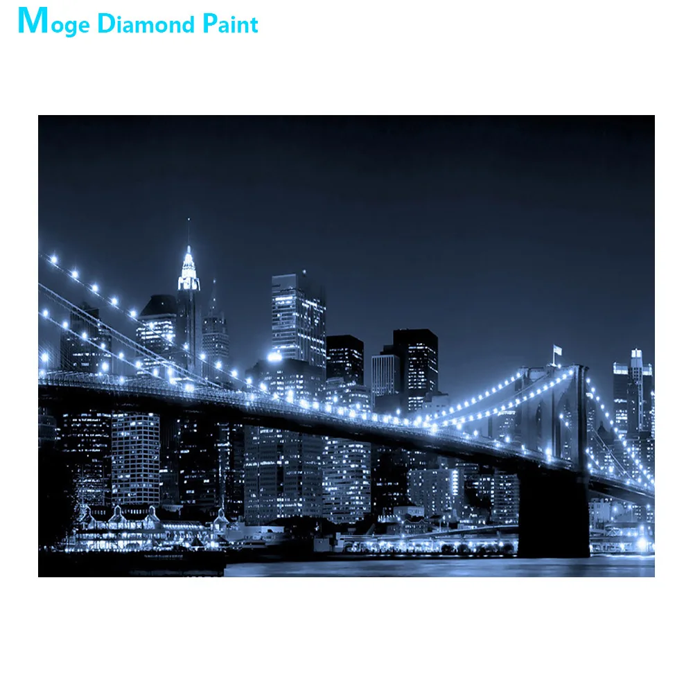 

Ночник, Бруклинский мост, светильник, алмазная живопись, Круглый, полная дрель, Nouveaute, сделай сам, мозаика, вышивка, 5D, вышивка крестиком, сцен...
