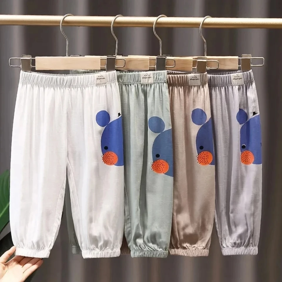 

Детские Яркие летние новые детские повседневные тонкие брюки для кондиционирования воздуха летние брюки для мальчиков P4946