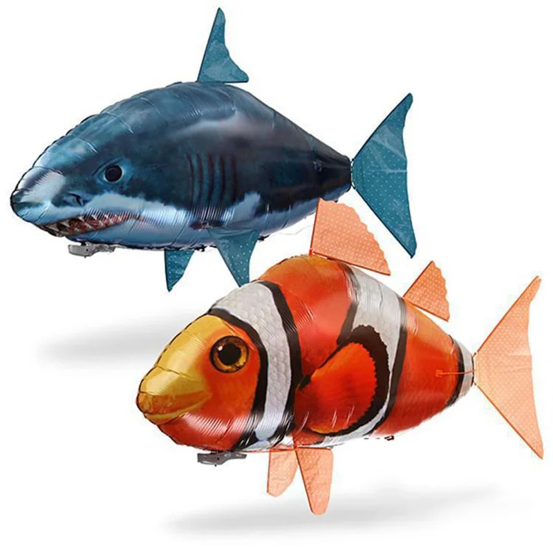Air Swimming Fish Infrared Remote Control Shark Toys RC Air Balloons inflatable RC flying Air Plane Kids Toys enlarge