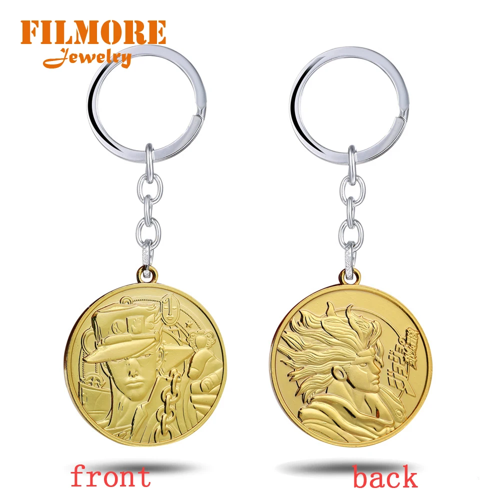 JoJos Странно Кулон &quotПриключение&quot Леоне abbacchio Золотая звезда металлическая ий