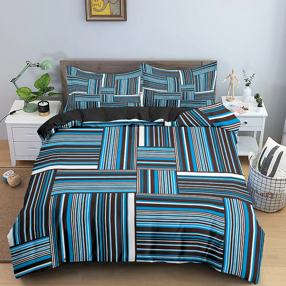 Комплекты постельного белья с 3D рисунком в полоску комплект пододеяльников
