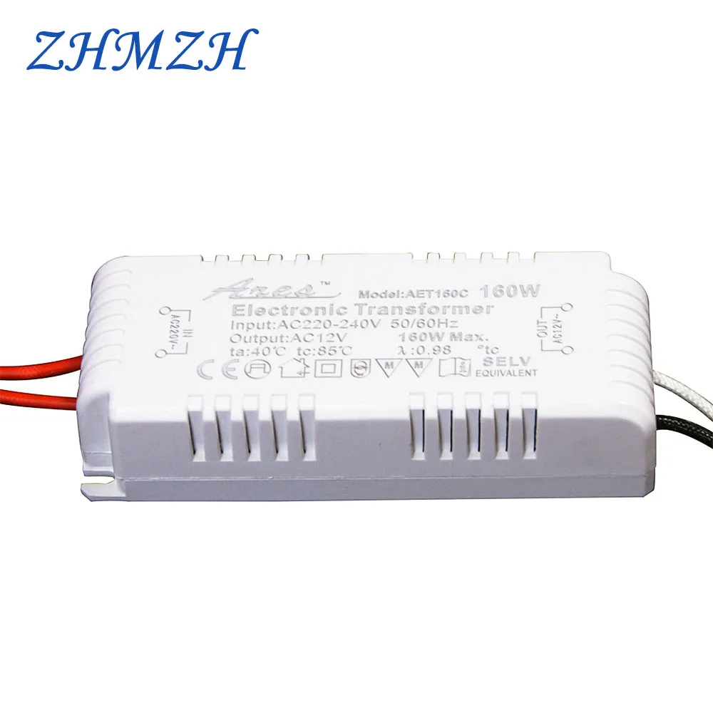 

Dimmable AC220V to AC12V Electronic Transformer 120W 160W 180W 200W For G4/G5.3 Quartz Lamp Halogen Lamp Crystal Lamp CE
