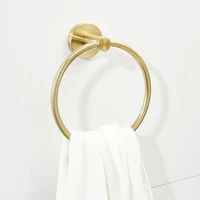 golden hand towel ring holders hook for bathroom rack hanger organizers home storage towel ring stainless steel wall mounted