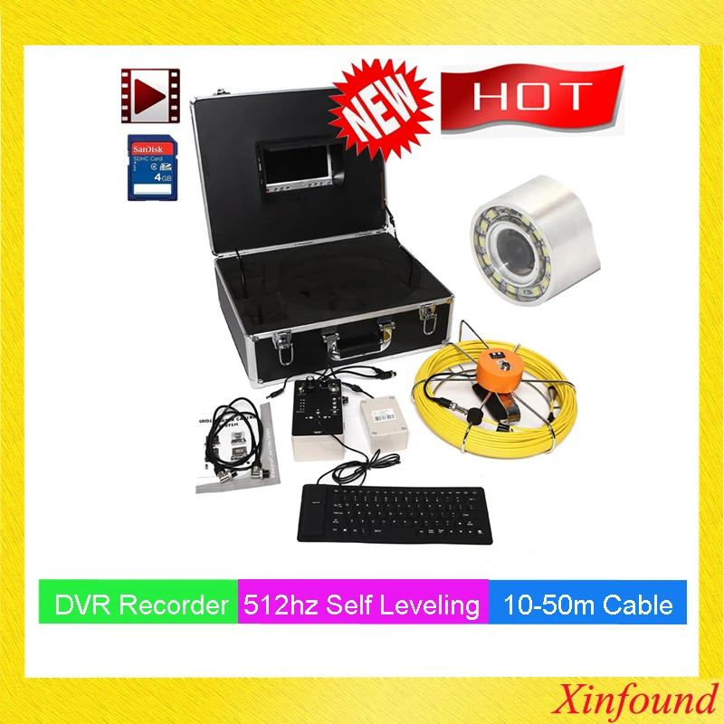 7 дюймов ТРУБЫ КАНАЛИЗАЦИОННОГО СТОКА подземный инспекции сантехнических Камера