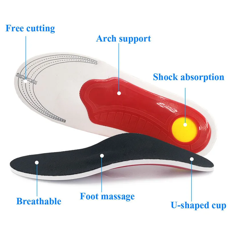 

Feet Orthopedic Insole Gel High Arch Support Insoles Gel Pad 3D Arch Support Flat Feet For Women / Men Orthopedic Foot Pain