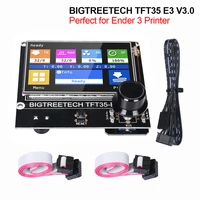bigtreetech tft35 e3 v3 0 touch screen 12864 lcd display btt tft35 3d printer parts for ender3 upgrade cr10 skr mini e3 board