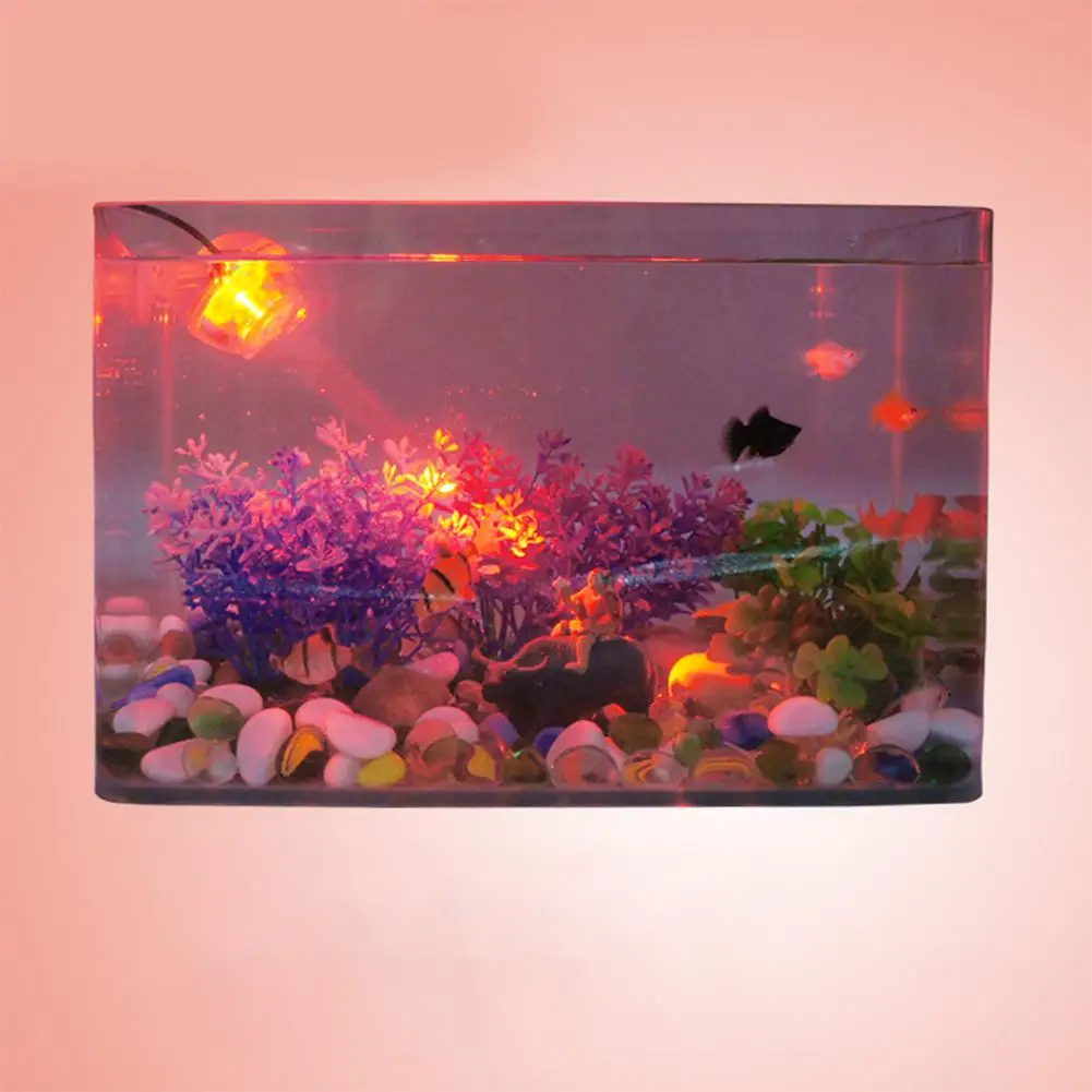 white Kuulee LED Diving Spotlight for Aquarium Fish Tank Decor Lighting EU Plug 110-240V - Цвет: white
