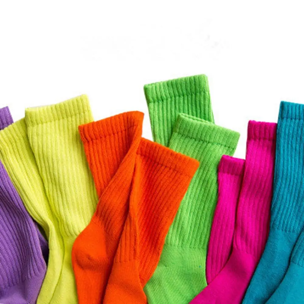 Детские хлопковые носки ярких цветов 5 пар спортивные для мальчиков и девочек