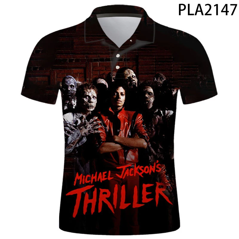 Майкл Джексон Ропа Мужская Повседневная летняя рубашка с коротким рукавом 3D