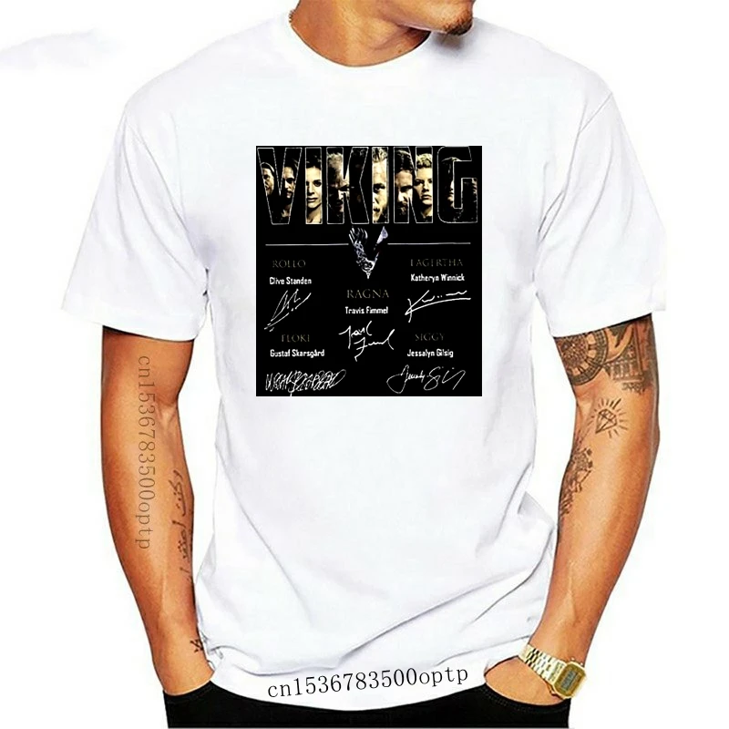 

Design Foshion Ins Design Viking Proud Vikings Series Chorocters Signoture T Shirt