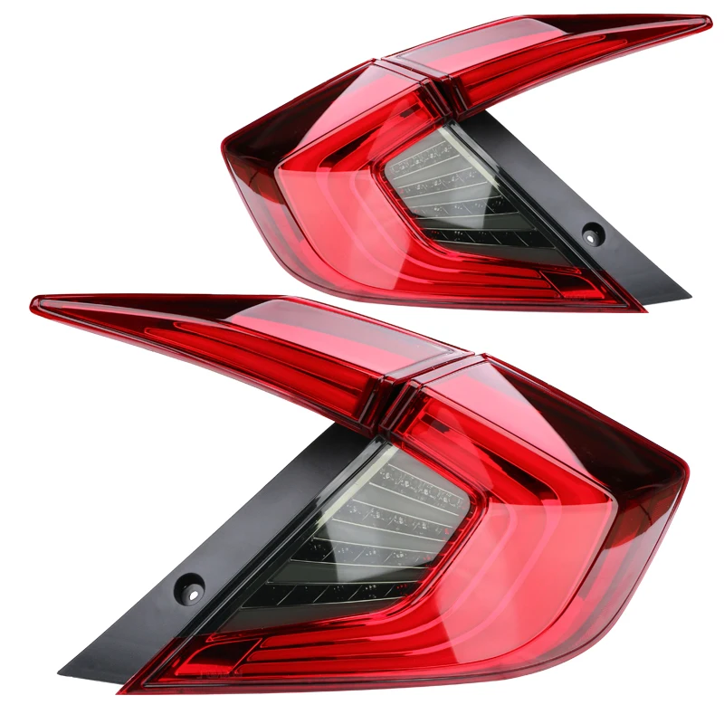 LED car styling Tail Lights Fit For Honda Civic X G10 10th 2006/07/08/09/10-2016 2017 2018 2019 Rear Lamp Red Lamps Brake light |