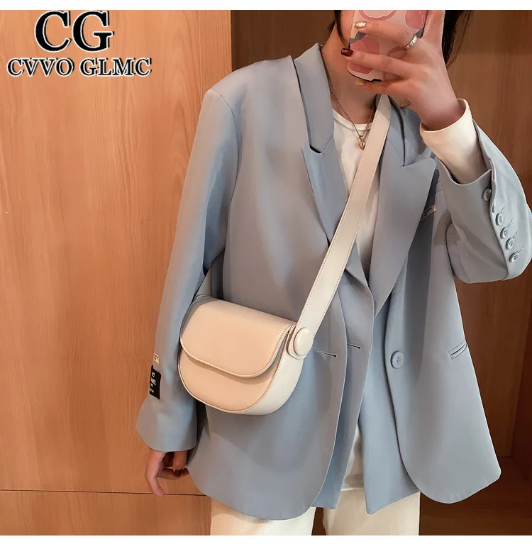 

Cvvo Glmc PU Leather Flap Saddle Crossbody Bags for Women 2021 New Fashion Lady Luxury Mini Shoulder Handbags and Purses