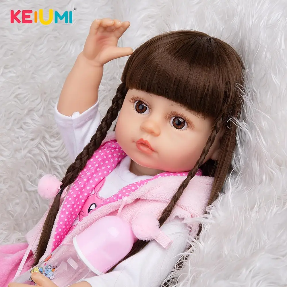 Кукла KEIUMI силиконовая длинные волосы 55 см 22 дюйма | Игрушки и хобби