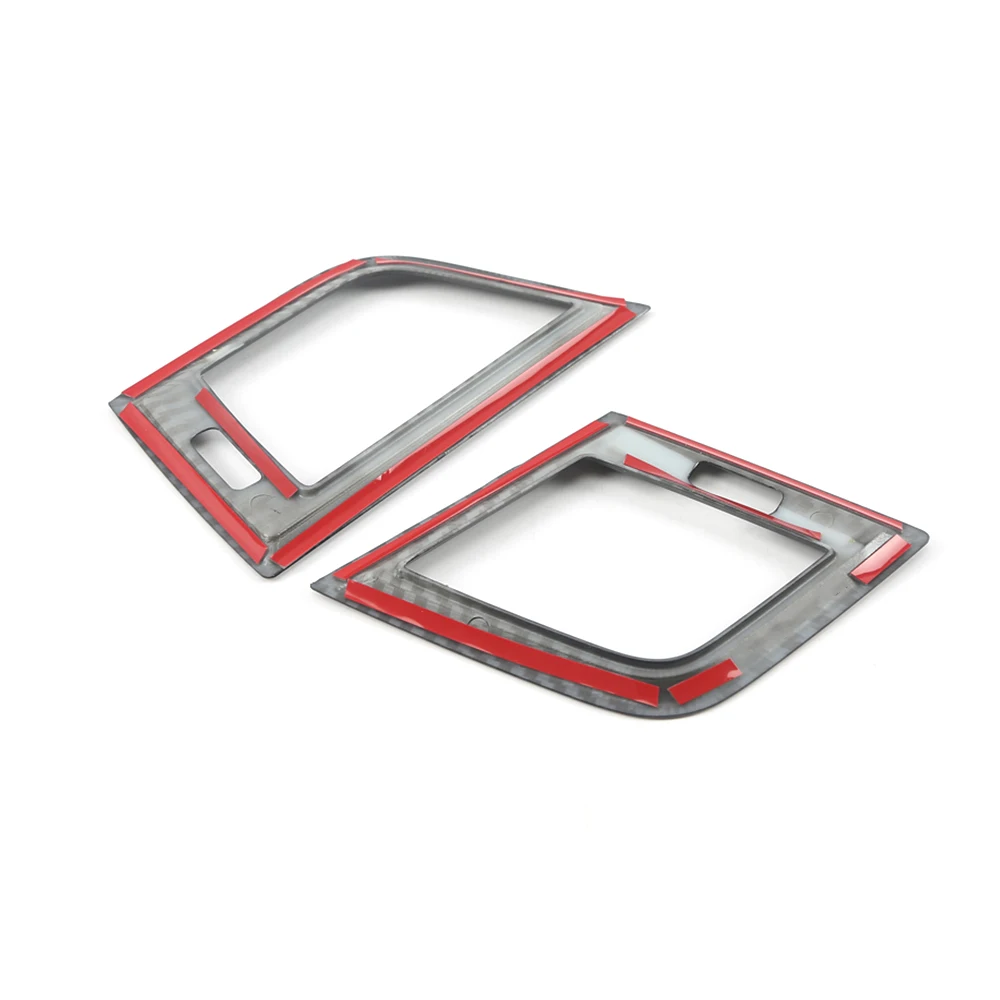 

CARMANGO Car Accessories Front A/C Vent Air Outlet ABS Carbon Cover Frame Sticker Interior Decoration for Audi Q5 FY 2017-2020