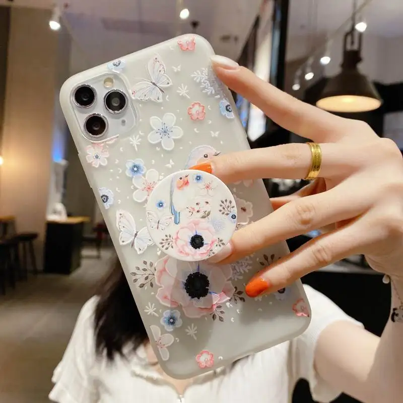 Рельефный цветочный чехол для телефона Redmi Note 7 8 9S 8T K20 K30 Pro Max мягкий матовый Xiaomi A3 2