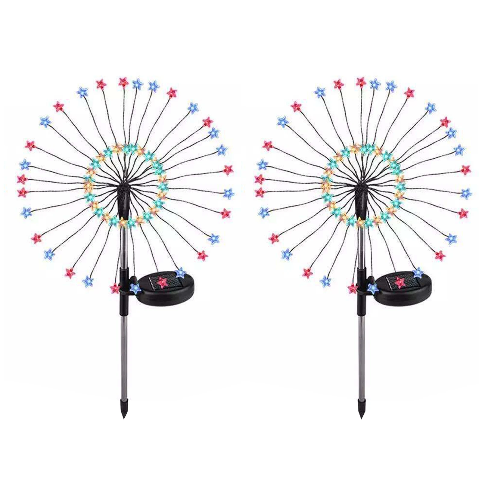 

Фейерверк из медной проволоки, 2 шт., 60 светодиодов, на солнечных батареях