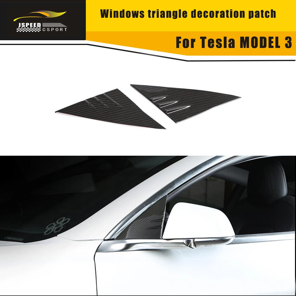 

For Tesla MODEL 3 2019 Windows triangle decoration patch