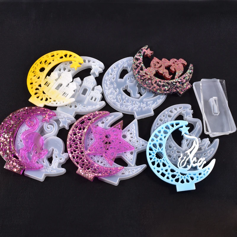 С украшением в виде кристаллов прессформу эпоксидной смолы забавные серии доска