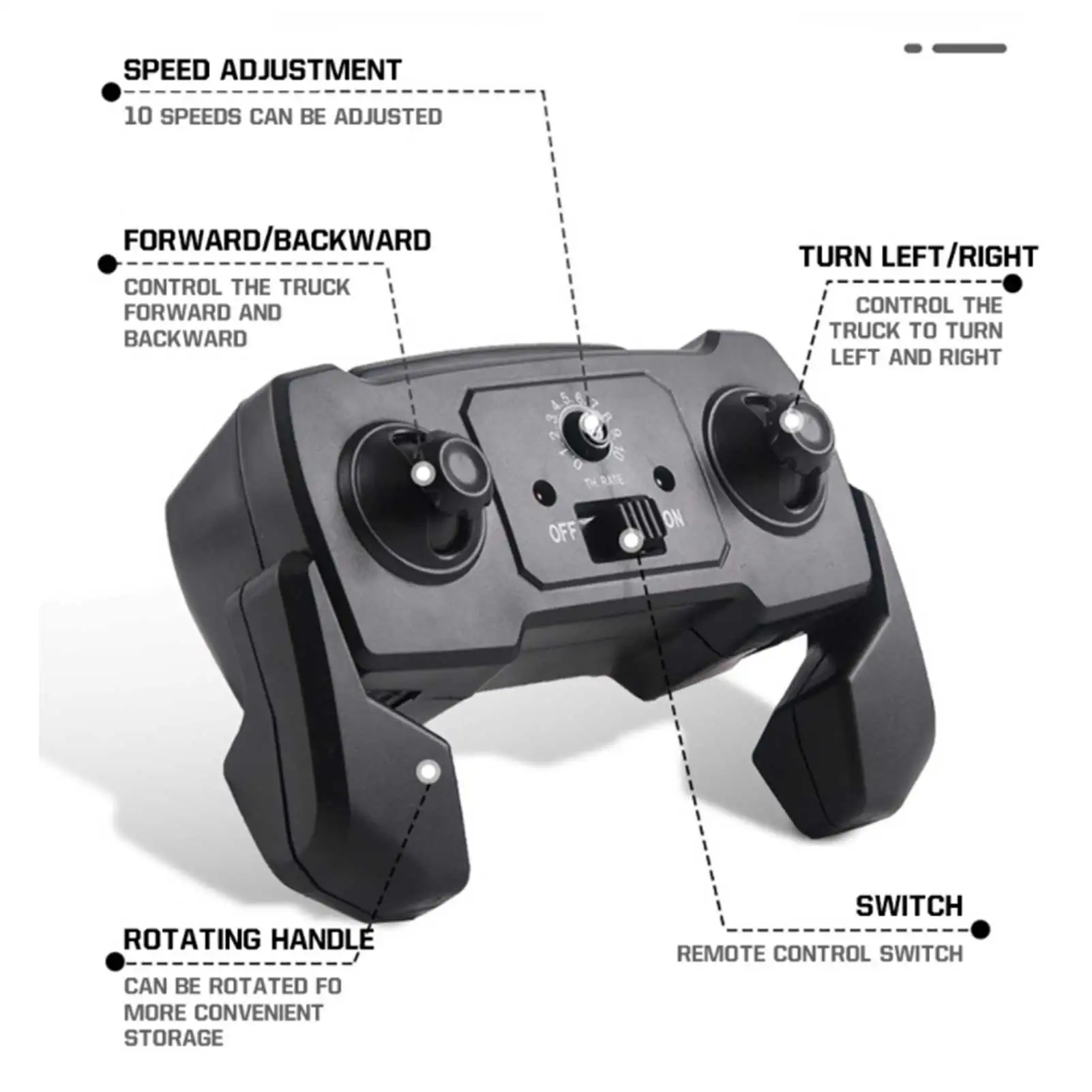 Военный грузовик с дистанционным управлением 1:16 полноразмерный 6-колесный