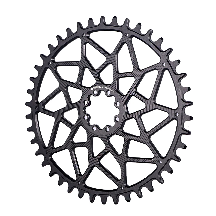 

PASS QUEST SRAM ETAP AXS FORCE RED ROAD BIKE schmale 8NAIL 38-48T fahrrad kettenrad 2mm offset kurbel 7075 aluminium
