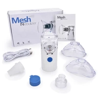 mini inhaler portable handheld steaming devices home usb rechargeable mesh medical nebulizer for adults kids