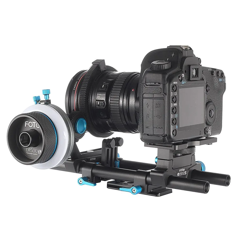Опорная рейка FOTGA DP500IIS 15 мм для Sony ARRI RED A7 A7S A7R2 A7RM2 A6500 A7000 GH4 GH5|fotga dp500iis|15mm rod rail15mm |