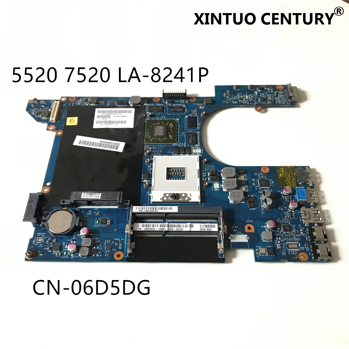 

CN-06D5DG 06D5DG 6D5DG LA-8241P QCL00 материнская плата для ноутбука dell Inspiron 15R 5520 7520 HD7670M 1 ГБ DDR3 100% протестированная работа