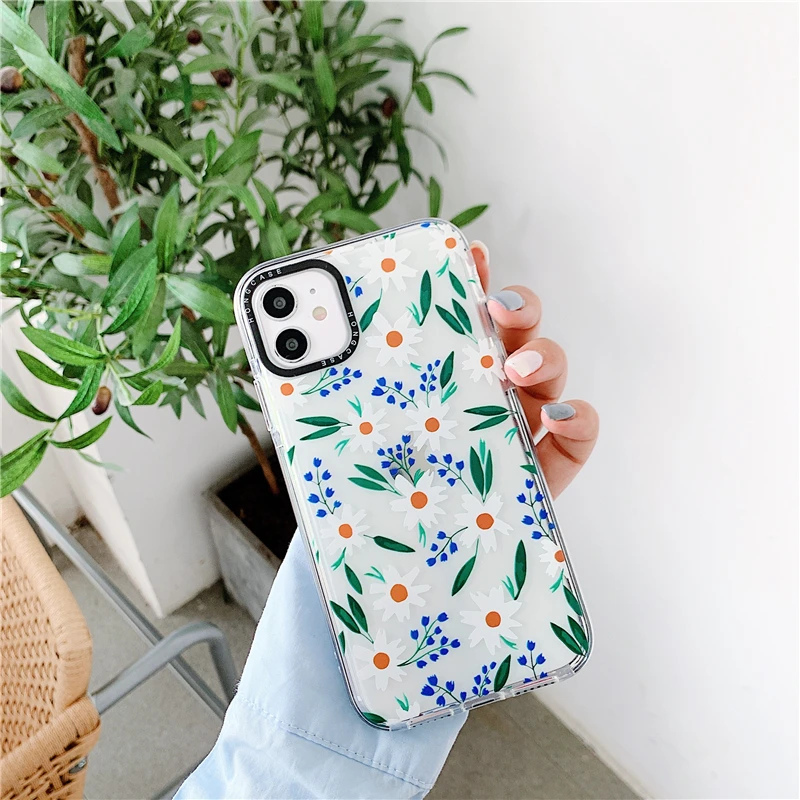 

Cactus Flowers Phone Cases For iPhone 12 Mini 11 Pro MAX Clear Thicken Tpu Cover Case For iPhone 7 8 Plus X XS MAX XR SE 2020