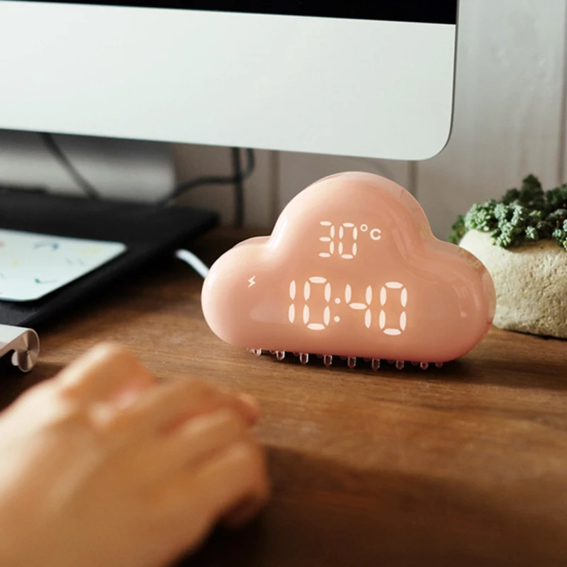 Часы в виде облака будильник облачный магнитный Будильник многофункциональные