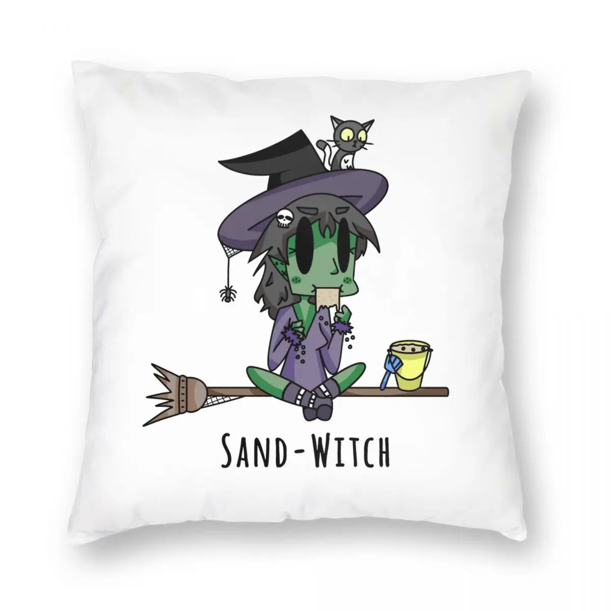 Чехол с квадратной подушкой Sand-Witch полиэстеровый льняной бархатный чехол узором