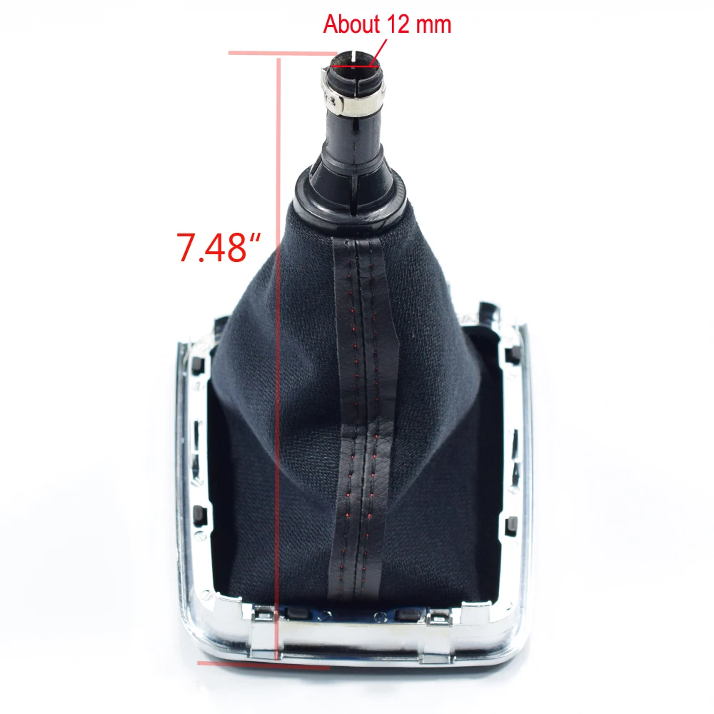 

For VW Golf 7 A7 MK7 For GTI GTD 2013-2018 5/6 Speed Car Gear Stick Level Shift Knob With Leather Boot LHD