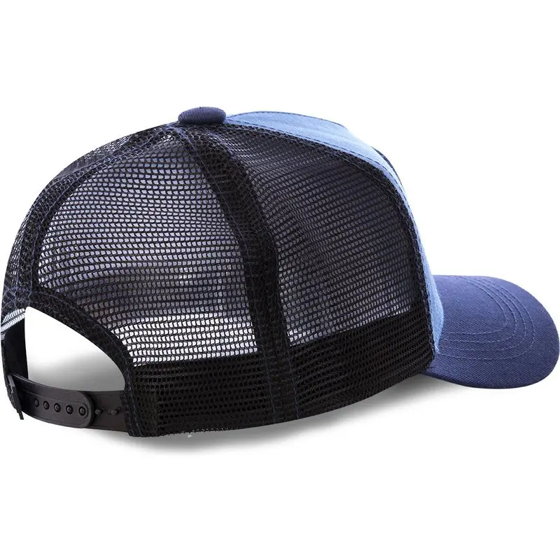 Бейсболка Мужская/Женская хлопковая брендовая голубая Кепка с аниме рисунком в