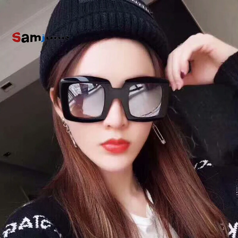

Samjune 2020 новые модные дизайнерские большие квадратные женские морские солнцезащитные очки Классические мужские дорожные солнцезащитные оч...