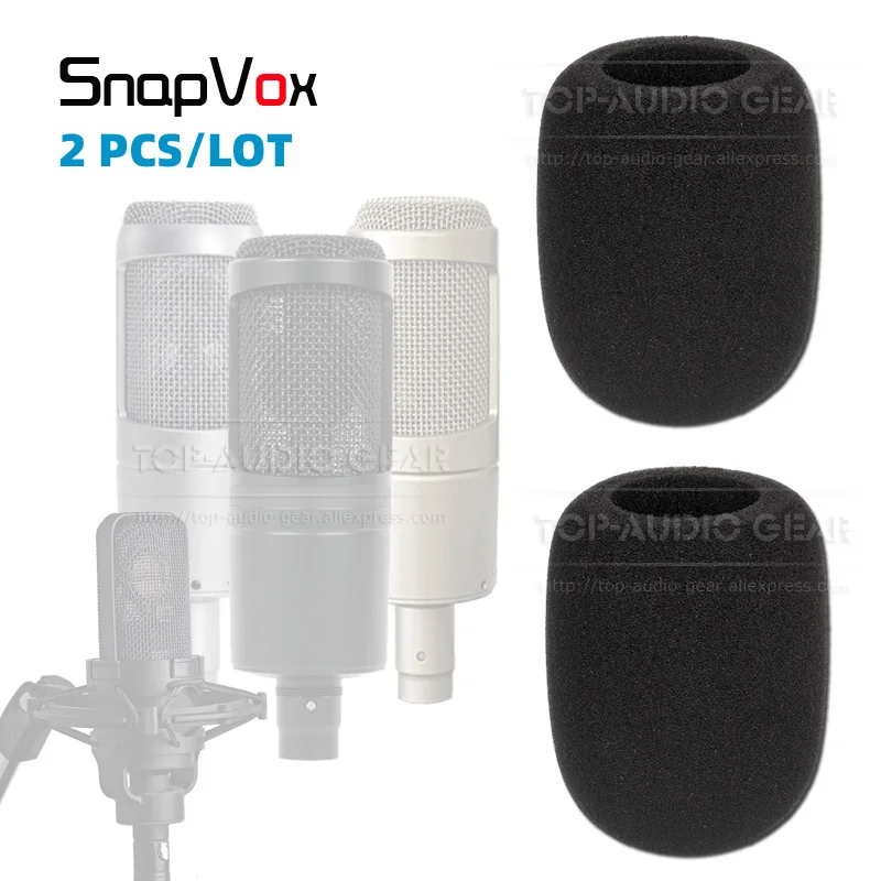 Ветрозащитная губка для микрофона 2 шт. пена аудио техники AT 2020 2035 2050 AT2020 AT2035 AT2050