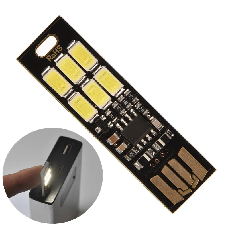 Портативный Миниатюрный светодиодный светильник Soshine с 6 USB-портами 1 Вт 5 В