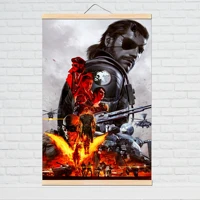 metal gear solid mgs video game poster and print canvas art painting wall pictures for living room decoration hanging scroll