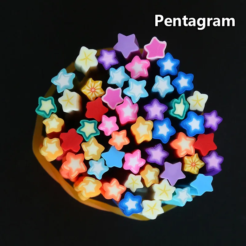 50Pcs slime toy 1 50 шт., 5 мм* 50 мм, сделай сам, кусочки слизи, фрукты, ногти, красота, глина, искусственный пластилин, принадлежности, слимы, пушистый клей, игрушки для детей, подарок - Цвет: 50Pcs slime toy 1