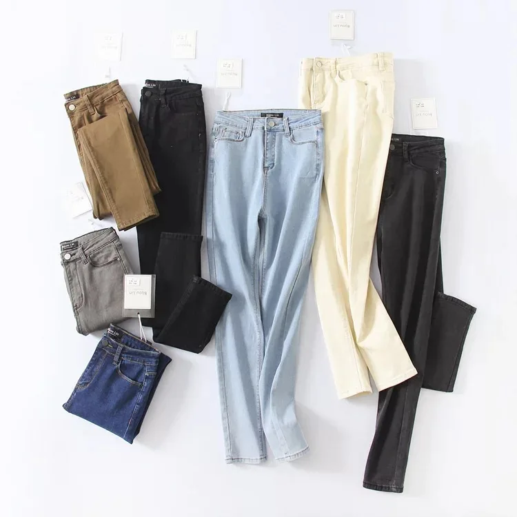 Женские джинсы с высокой талией обтягивающие женские для мамы | Женская одежда