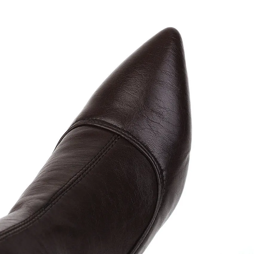 ESVEVA 2020 новые осенние зимние женские сапоги из искусственной кожи на