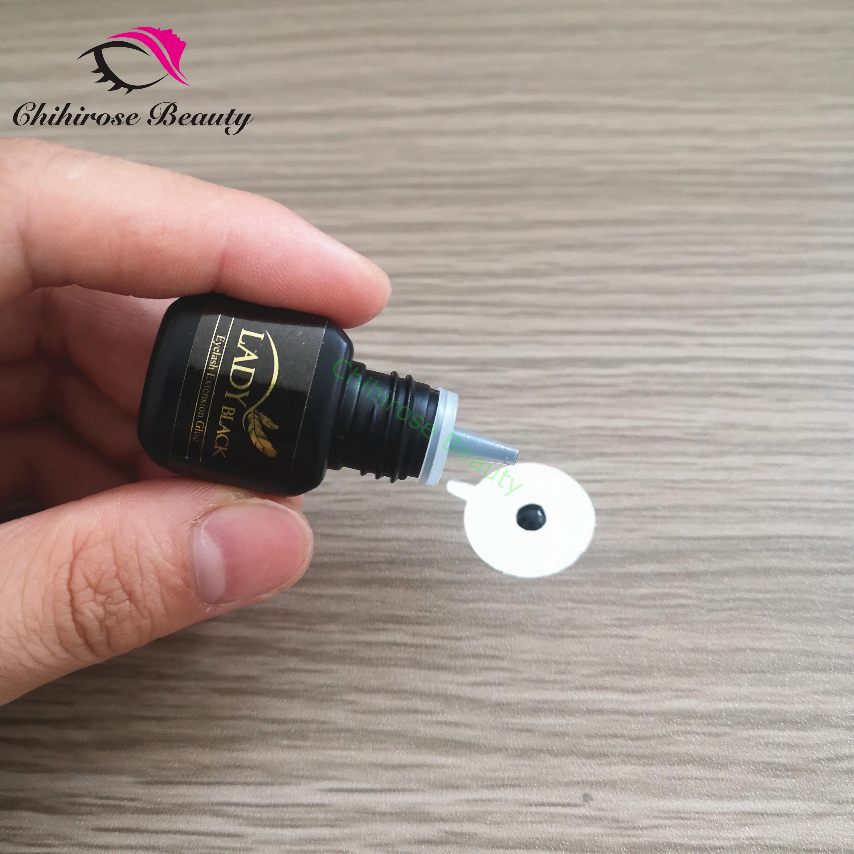 Клей для наращивания ресниц black Lady 5 бутылок оригинал низкое раздражение быстрая