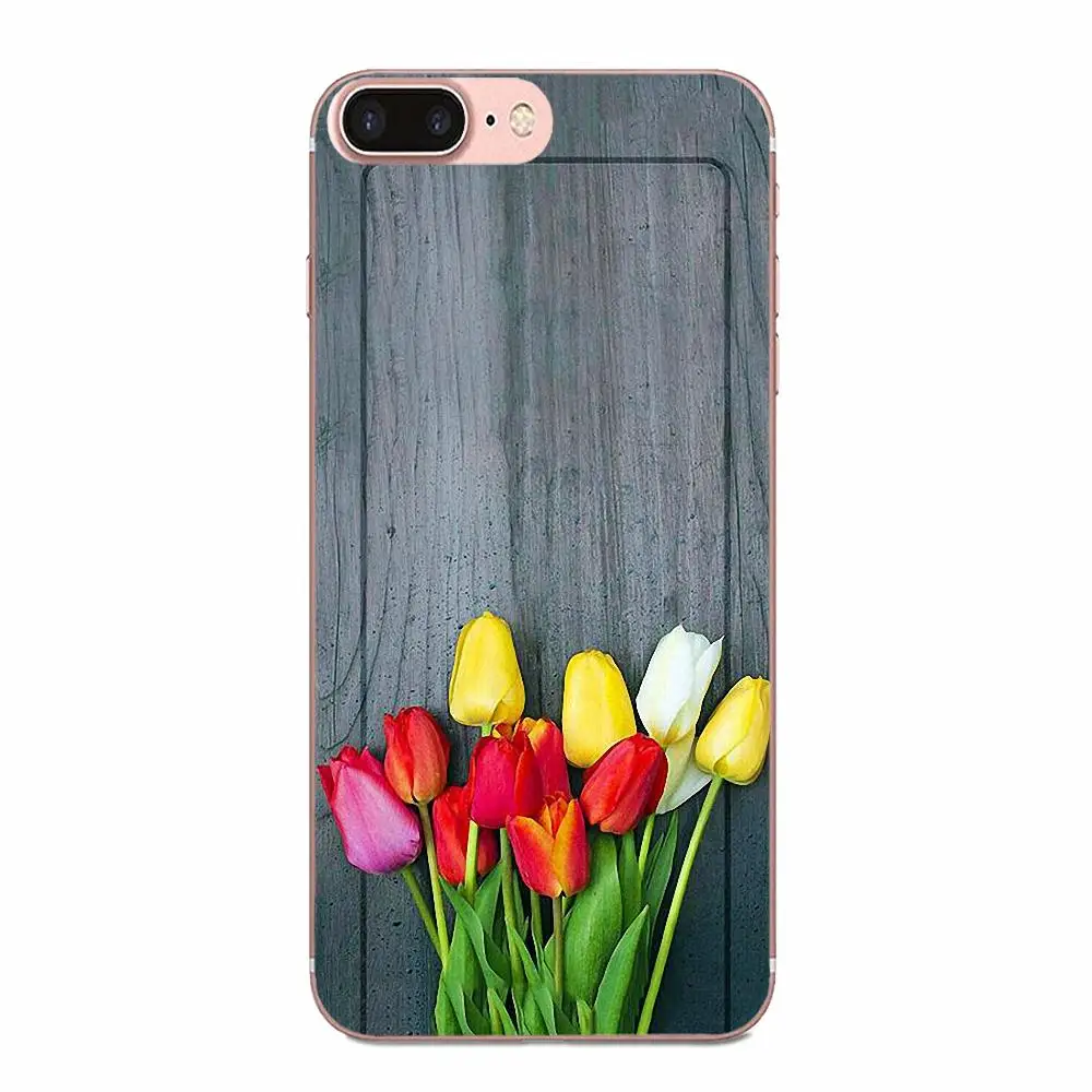 Тюльпанов мягкий для Xiaomi Redmi Note 2 3 3S 4 4A 4X5 5A 6 6A Pro Plus Мягкий индивидуальный рисунок |